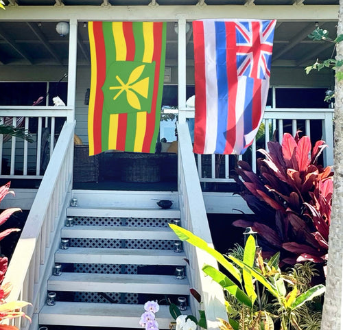 Kanaka and Hawaiian Flag Set