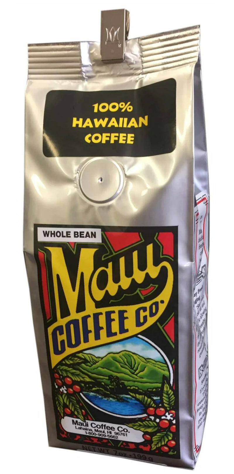 Maui Coffee Company 100% Hawaii Grown Coffee 7 Ounce (Whole Bean or Ground)