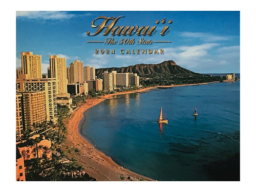Calendario hawaiano de doce meses de Long's Hawaii 2024 (elegir) 