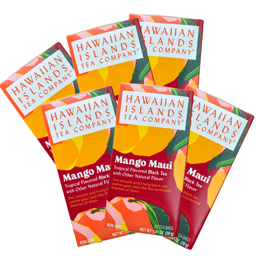 Hawaiian Islands Tea, Maui Mango, 1.27-Ounce Boxes (Pack of 6)