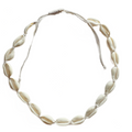 da Hawaiian Store Natural Cowrie Shell Choker Necklace or 3 Piece Set (Choose Color)