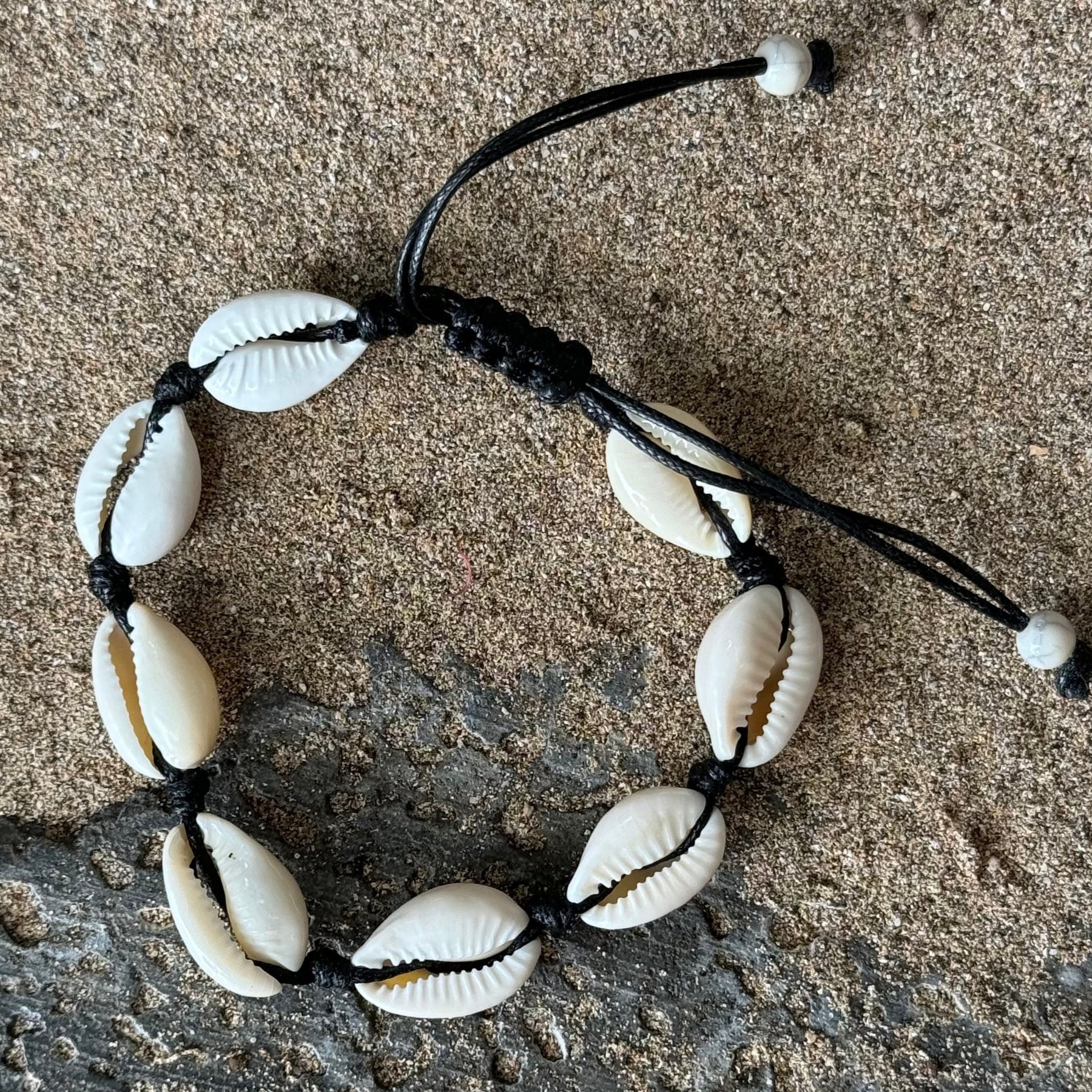 Mens Handmade Leather and Cowrie Shell Bracelet - Etsy