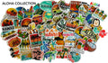 Small Hawaiian Themed 50 Piece Sticker & Cowrie Bracelet Gift Set
