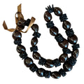 da Hawaiian Store Lei Necklace of Kukui Nuts and Mongo Shell w/ Wood Disc