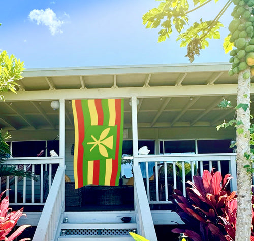 Bandera hawaiana Kanaka Maoli de 3' x 5' - Muestra tu orgullo local | Tienda hawaiana