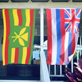 Set of two flags Kanaka and Hawaiian State