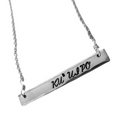 Hand Stamped Hawaiian Aluminum and Stainless Bar Necklace (Choose from three designs)