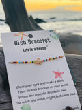 da Hawaiian Store Life is a Beach Honu Turtle Wish Bracelet" (Choose Color)