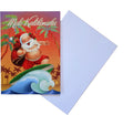 Island Heritage Mele Kalikimaka Cards Santa's Jolly Wave Pack of 12