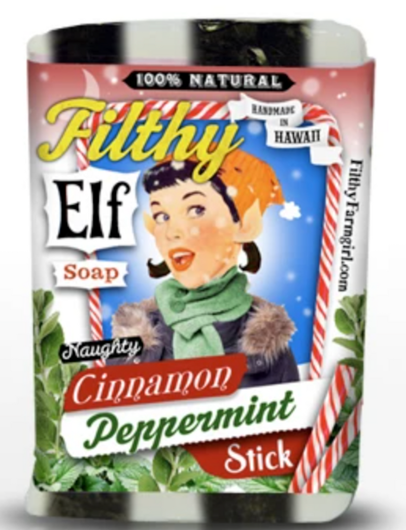 Filthy Farmgirl Filthy Elf Cinnamon Peppermint Chip Christmas Soap