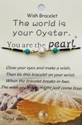 da Hawaiian Store "The World is Your Oyster Faux Pearl Wish Bracelet" (Choose Color)